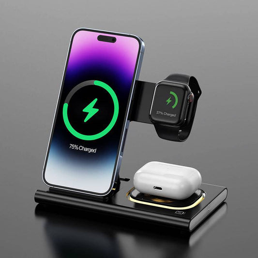 3 IN 1 15W Wireless Magnetic Charger